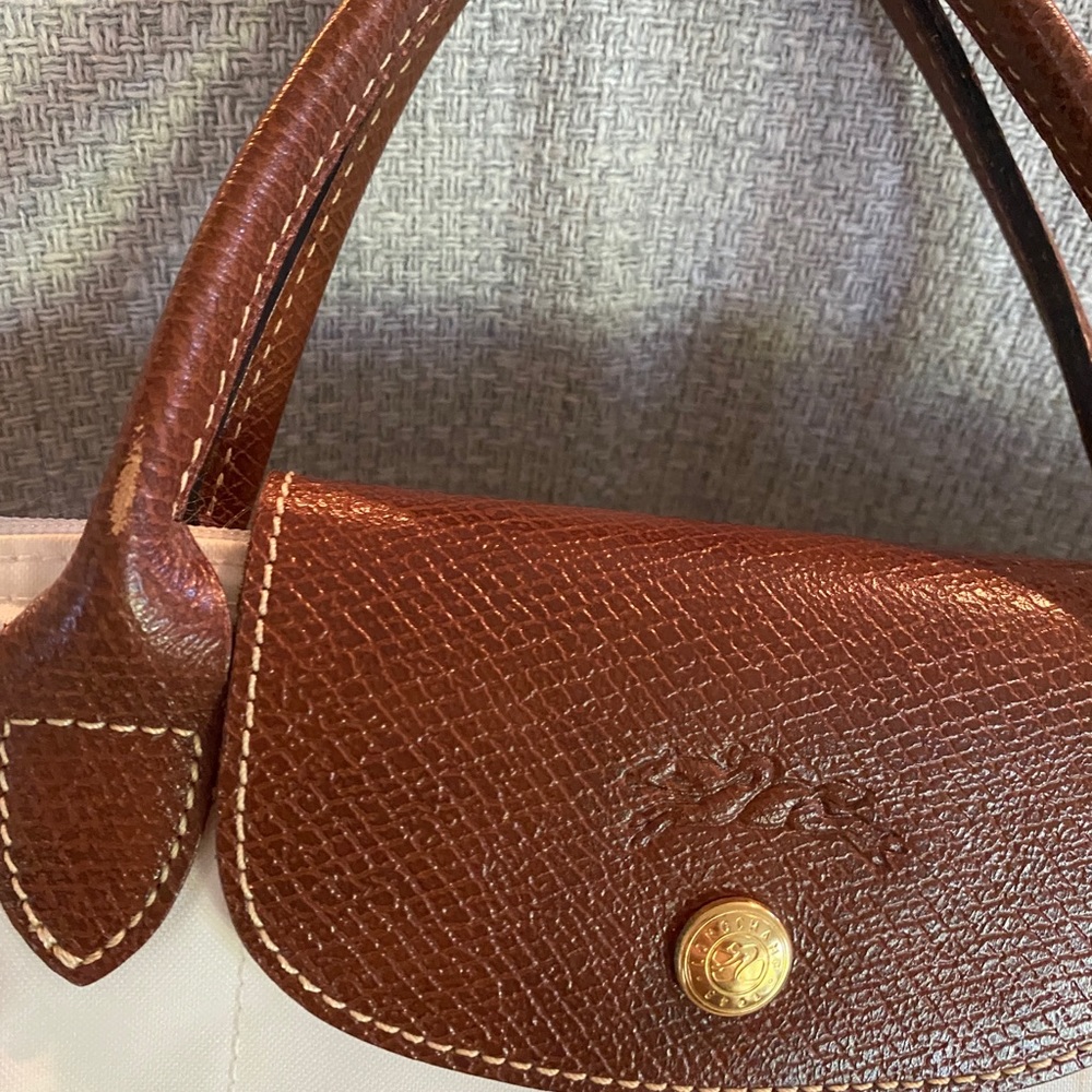 Longchamp Le Pliage Small Top Handle Nylon Handbag Black